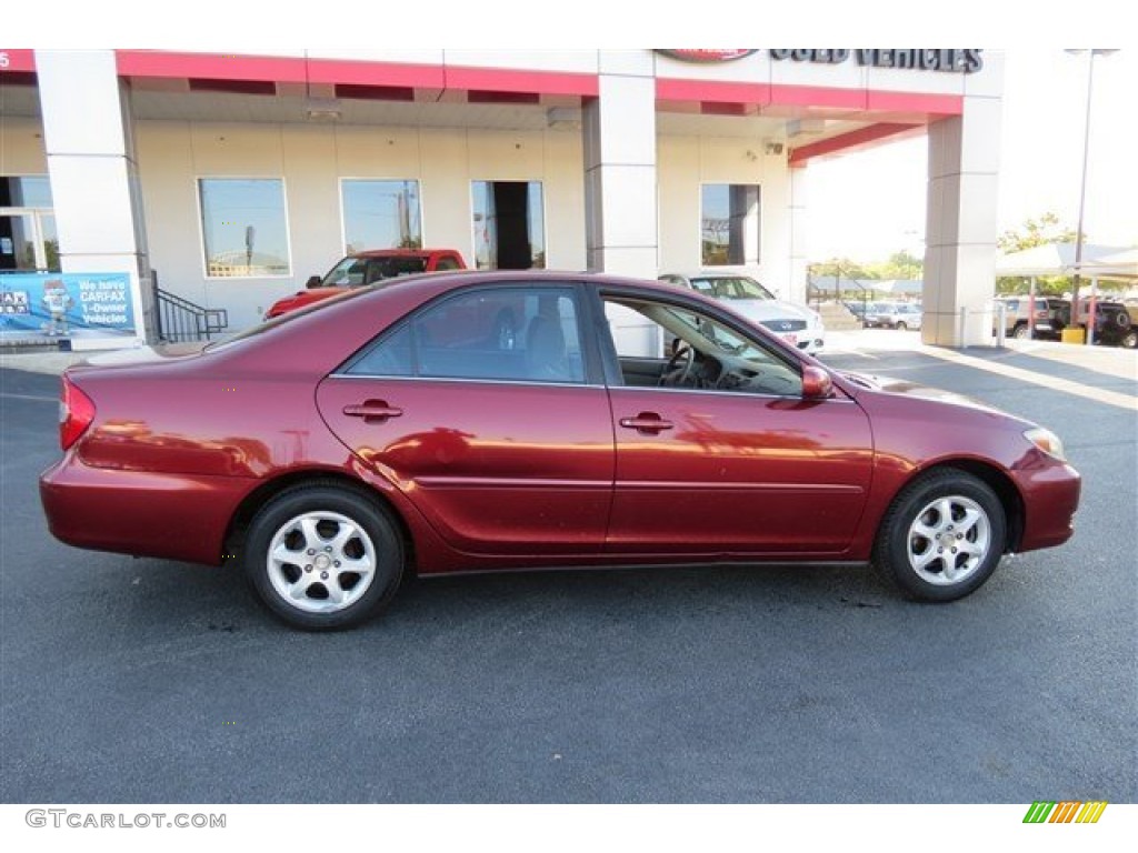 2004 Camry LE - Salsa Red Pearl / Stone photo #8