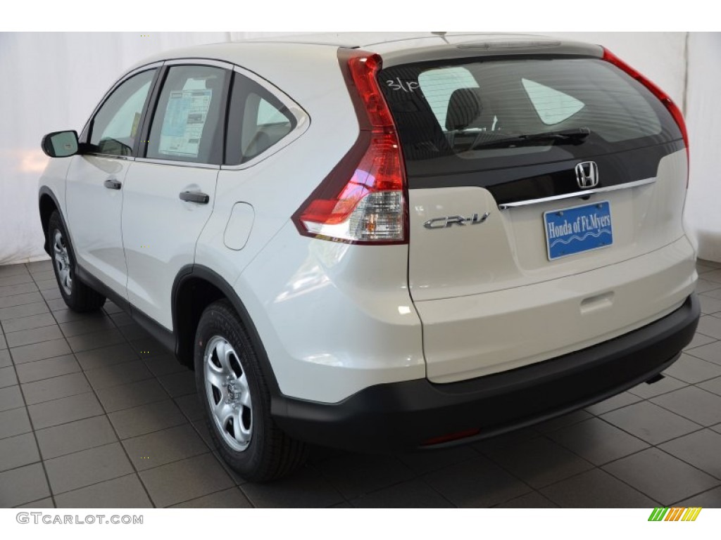 2014 CR-V LX - White Diamond Pearl / Gray photo #5