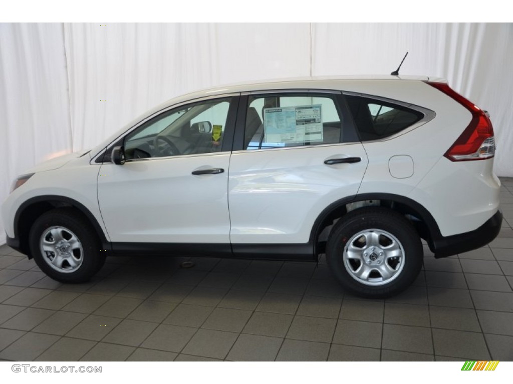 2014 CR-V LX - White Diamond Pearl / Gray photo #8