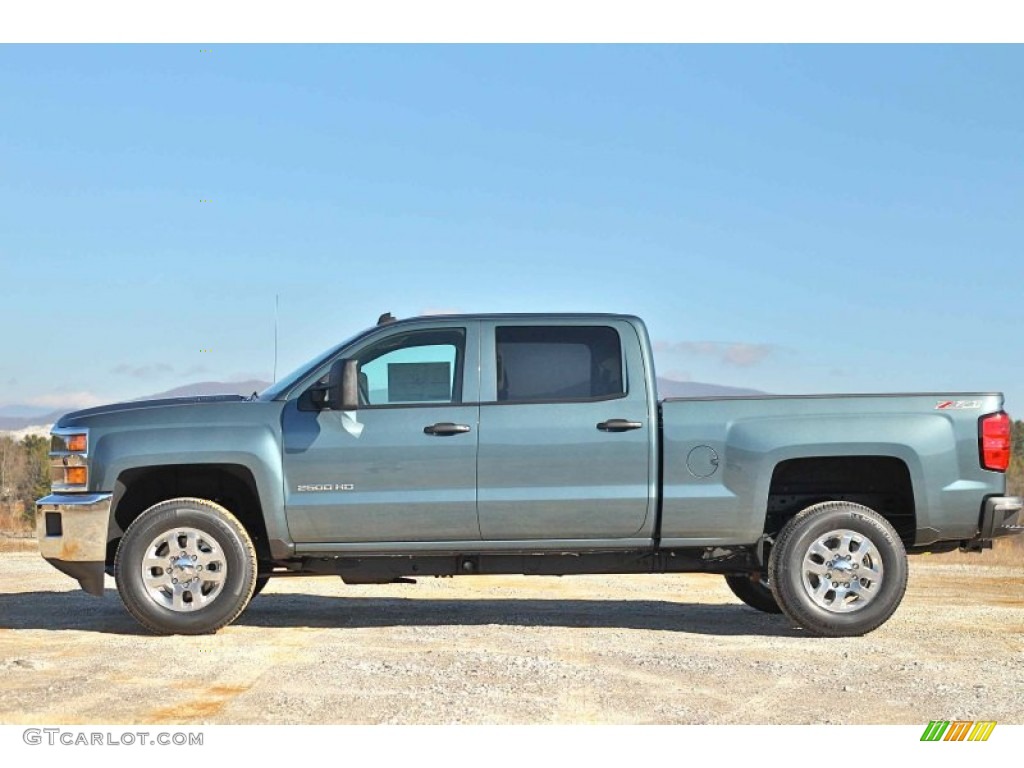 2015 Silverado 2500HD LT Crew Cab 4x4 - Blue Granite Metallic / Jet Black photo #8