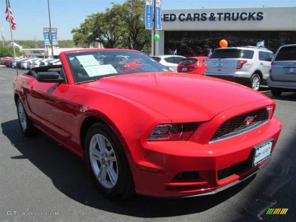 2014 Mustang V6 Convertible - Race Red / Charcoal Black photo #1