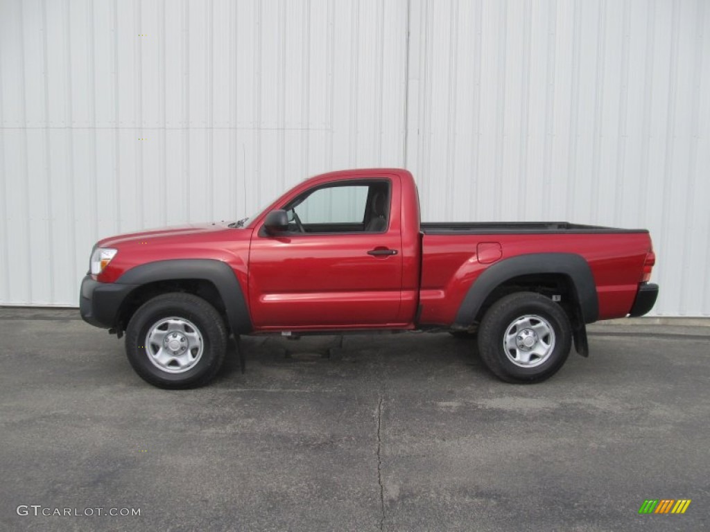 Barcelona Red Metallic 2012 Toyota Tacoma Regular Cab 4x4 Exterior Photo #92414109