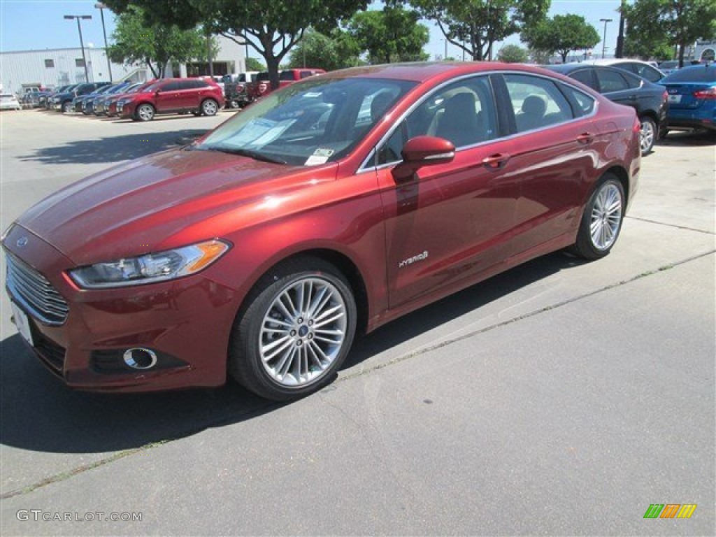 2014 Fusion Hybrid SE - Sunset / Dune photo #1