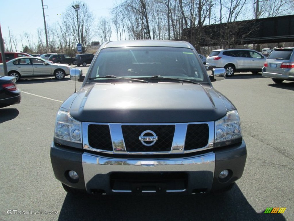 2007 Titan SE Crew Cab 4x4 - Smoke Gray / Graphite Black/Titanium photo #3