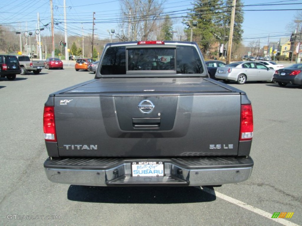 2007 Titan SE Crew Cab 4x4 - Smoke Gray / Graphite Black/Titanium photo #7
