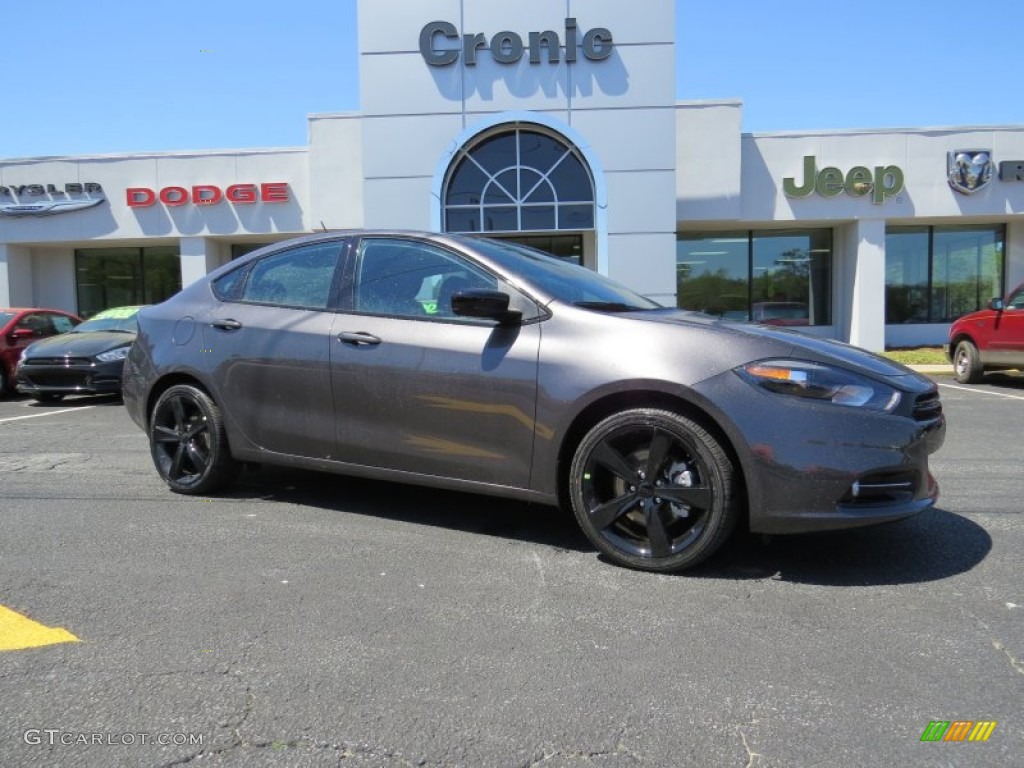 2014 Dart SXT - Granite Crystal Metallic / Black/Light Tungsten photo #1