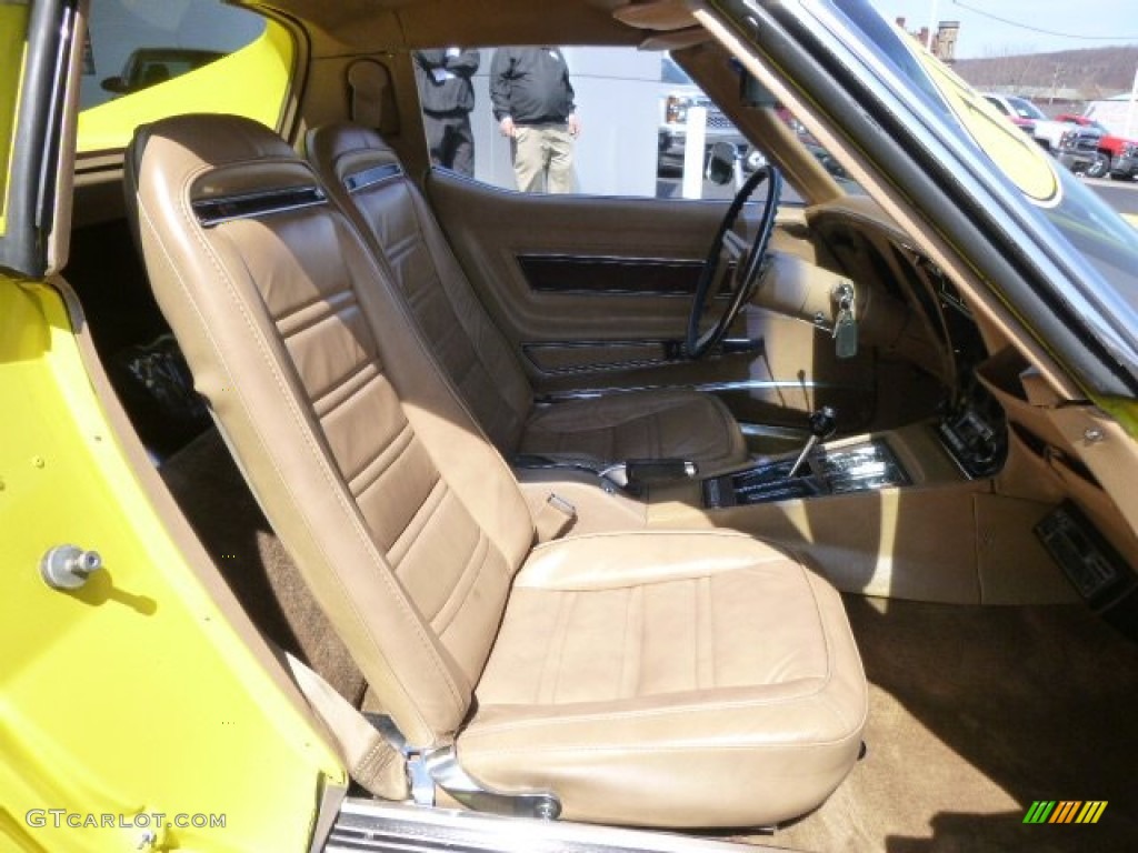 1975 Corvette Stingray Coupe - Bright Yellow / Medium Saddle photo #13