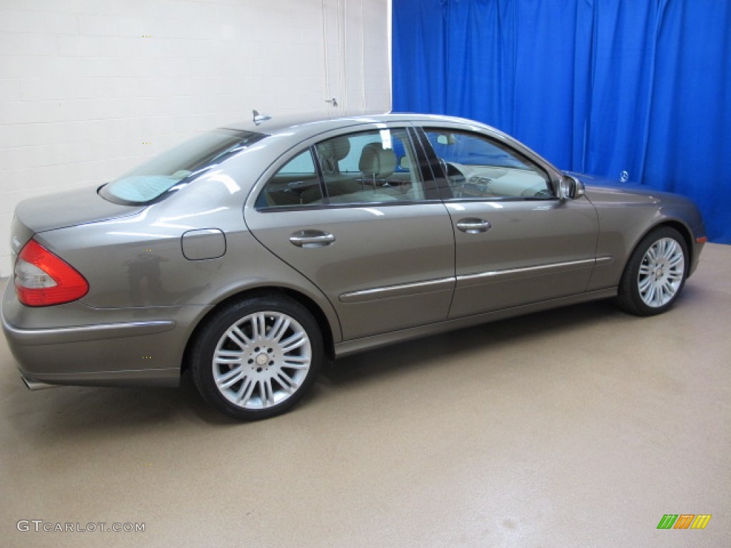 2008 E 350 4Matic Sedan - Indium Grey Metallic / Cashmere photo #10