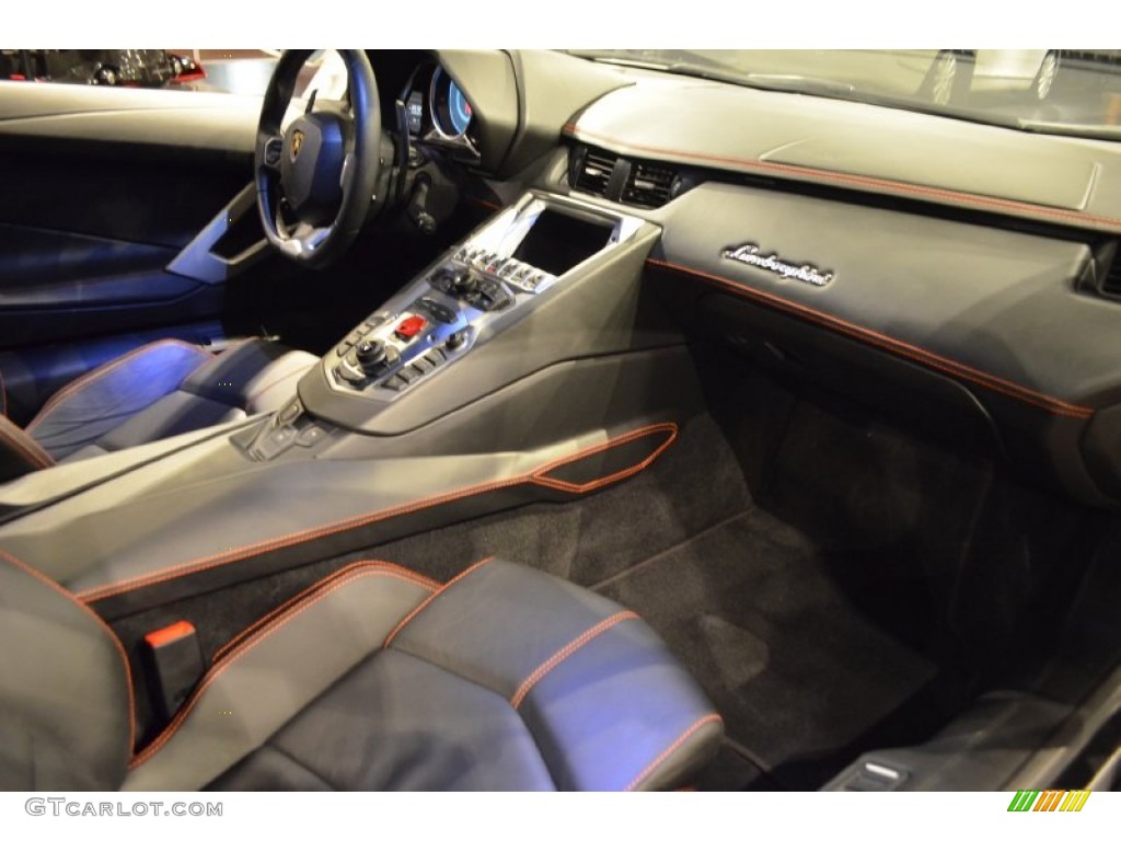 Nero Ade Interior 2012 Lamborghini Aventador LP 700-4 Photo #92429877