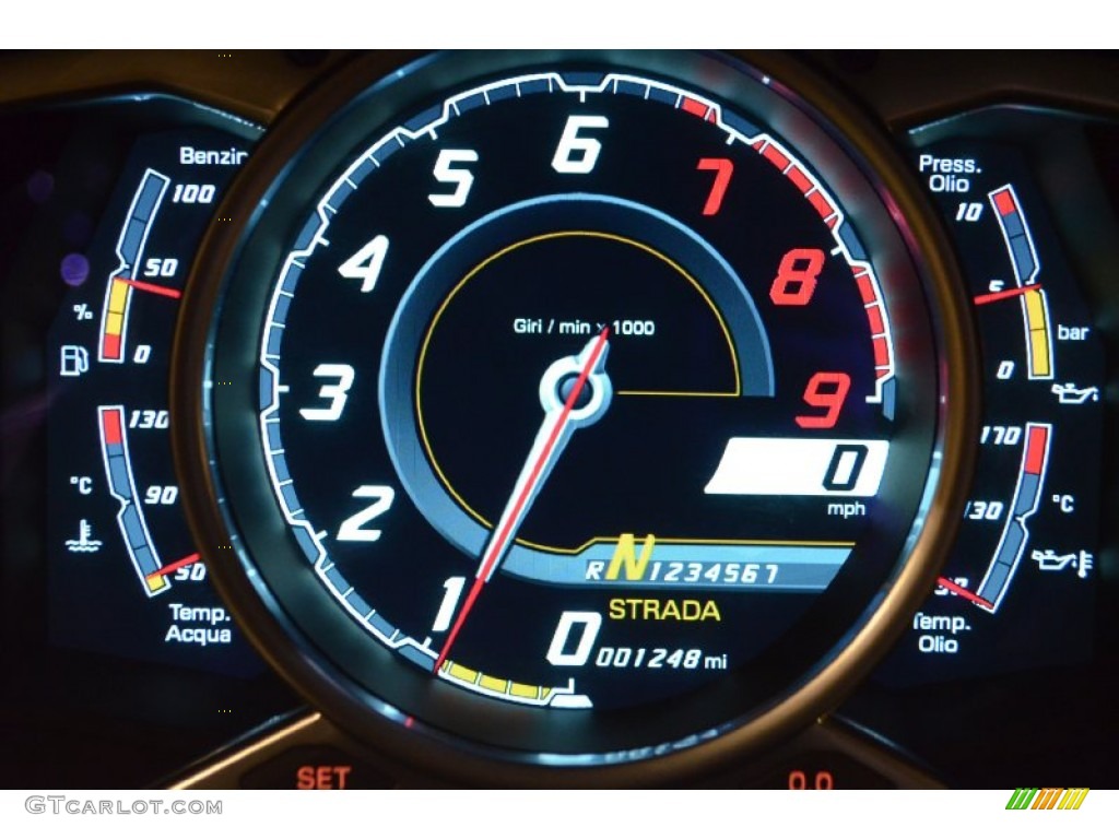 2012 Lamborghini Aventador LP 700-4 Gauges Photo #92430006
