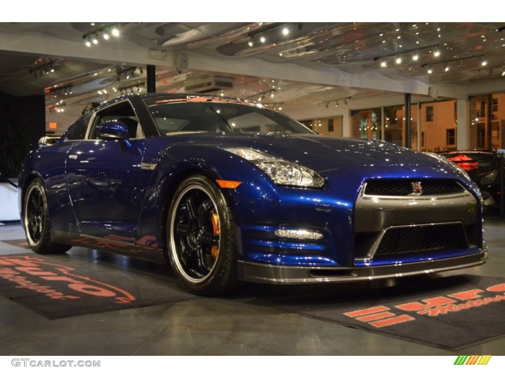 2014 GT-R Track Edition - Deep Blue Pearl / Track Edition Blue/Gray photo #8