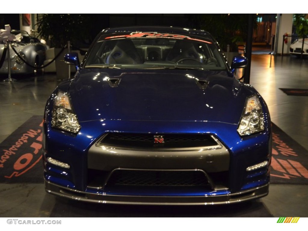2014 GT-R Track Edition - Deep Blue Pearl / Track Edition Blue/Gray photo #10