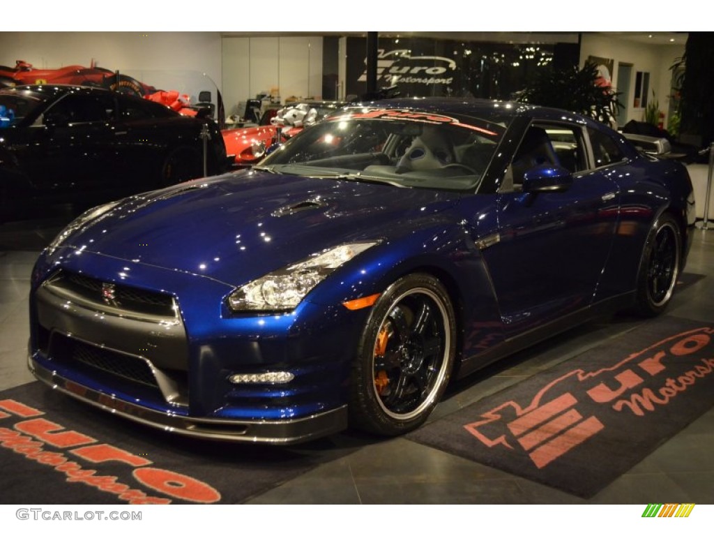 2014 GT-R Track Edition - Deep Blue Pearl / Track Edition Blue/Gray photo #13