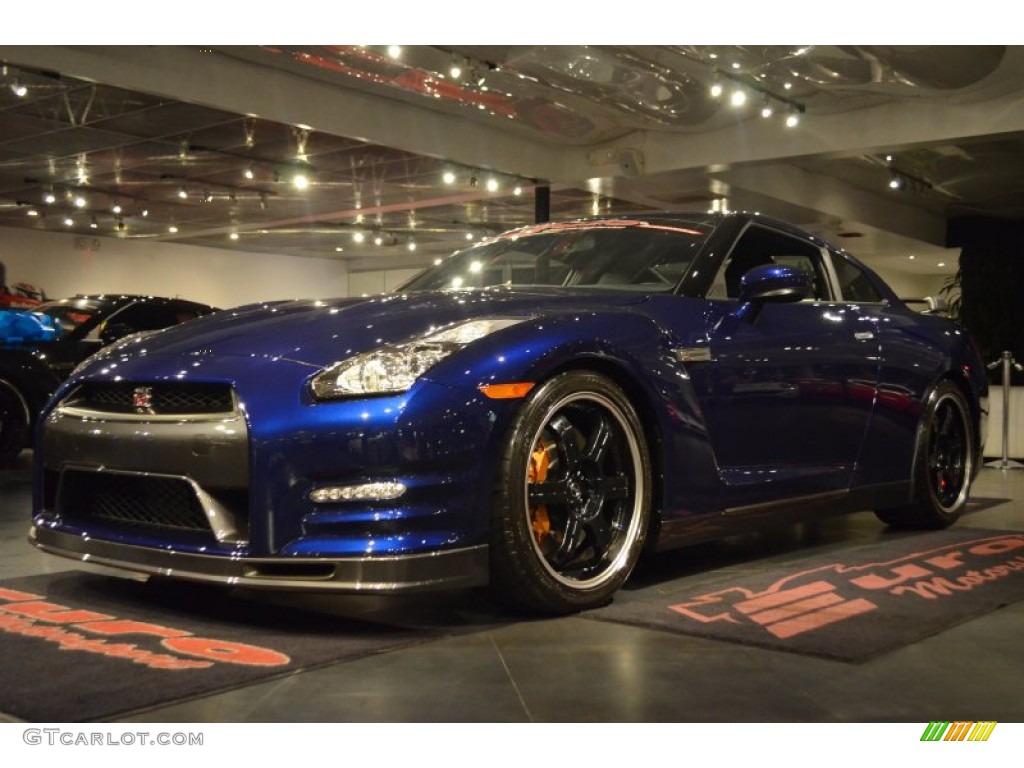 2014 GT-R Track Edition - Deep Blue Pearl / Track Edition Blue/Gray photo #14