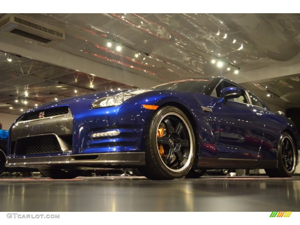 2014 GT-R Track Edition - Deep Blue Pearl / Track Edition Blue/Gray photo #15