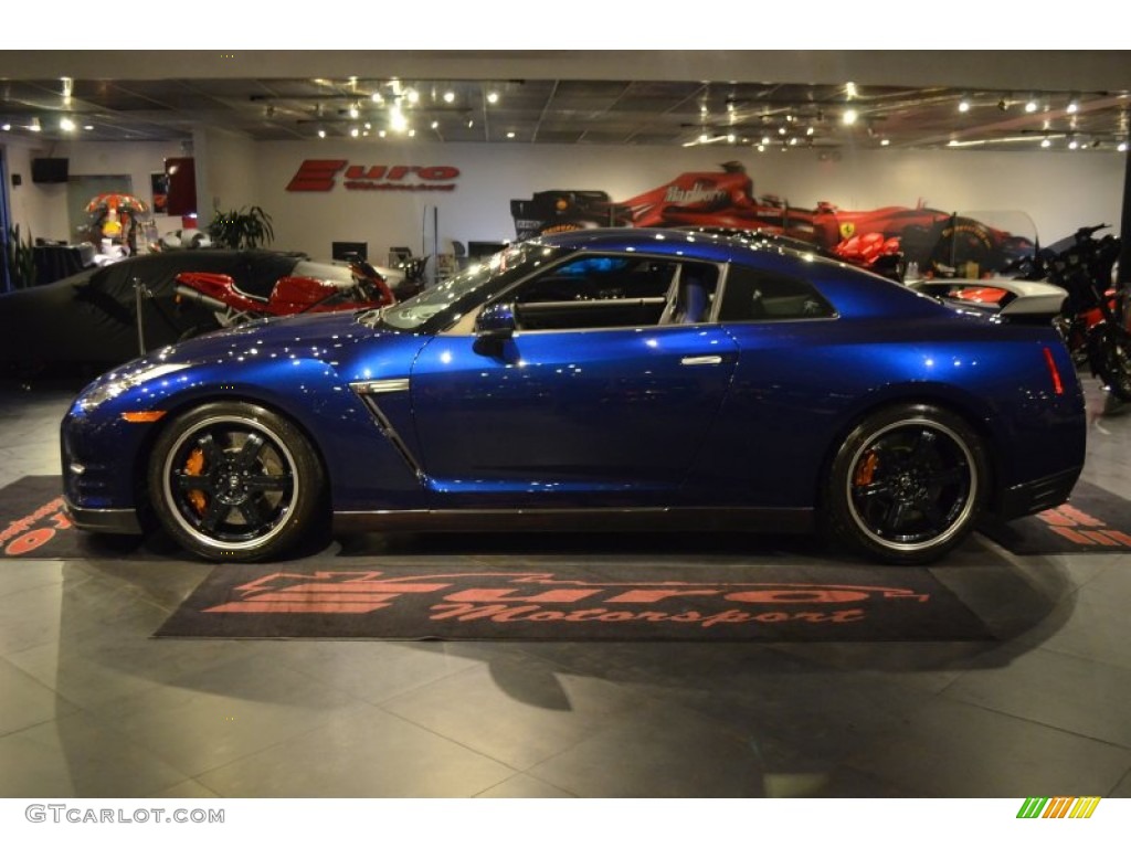 2014 GT-R Track Edition - Deep Blue Pearl / Track Edition Blue/Gray photo #17
