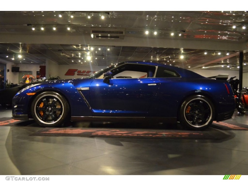 2014 GT-R Track Edition - Deep Blue Pearl / Track Edition Blue/Gray photo #18