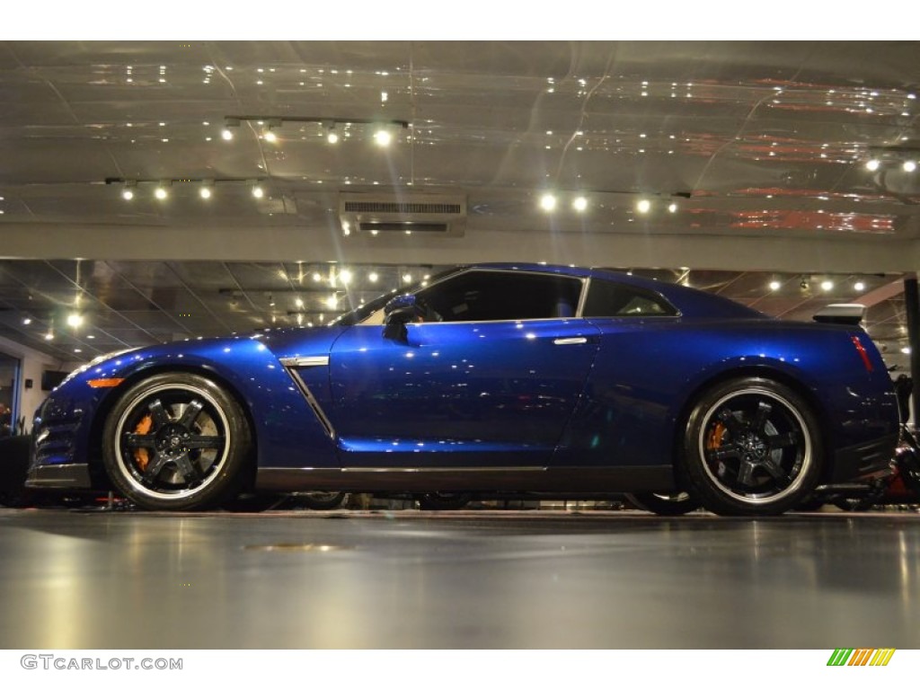 2014 GT-R Track Edition - Deep Blue Pearl / Track Edition Blue/Gray photo #19