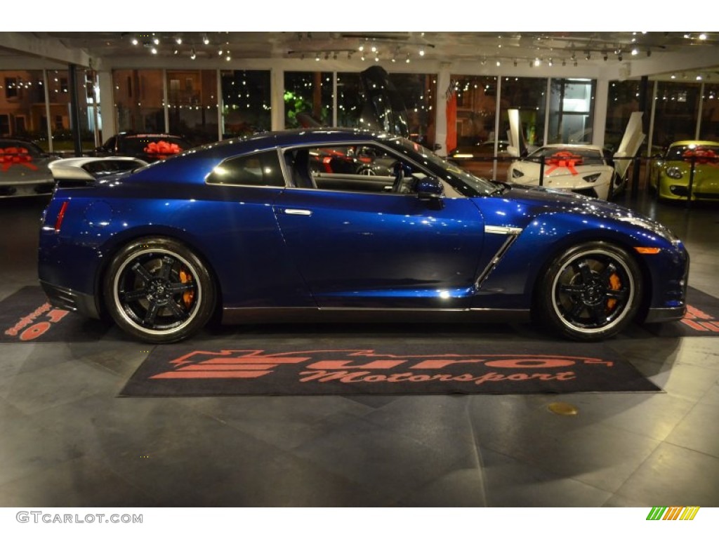 2014 GT-R Track Edition - Deep Blue Pearl / Track Edition Blue/Gray photo #30