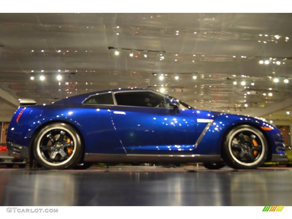 2014 GT-R Track Edition - Deep Blue Pearl / Track Edition Blue/Gray photo #32