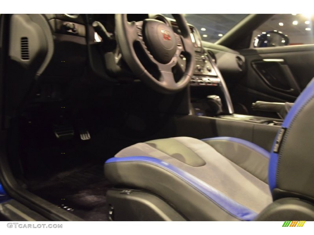 2014 GT-R Track Edition - Deep Blue Pearl / Track Edition Blue/Gray photo #39