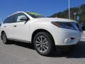 2014 Moonlight White Nissan Pathfinder SV  photo #7