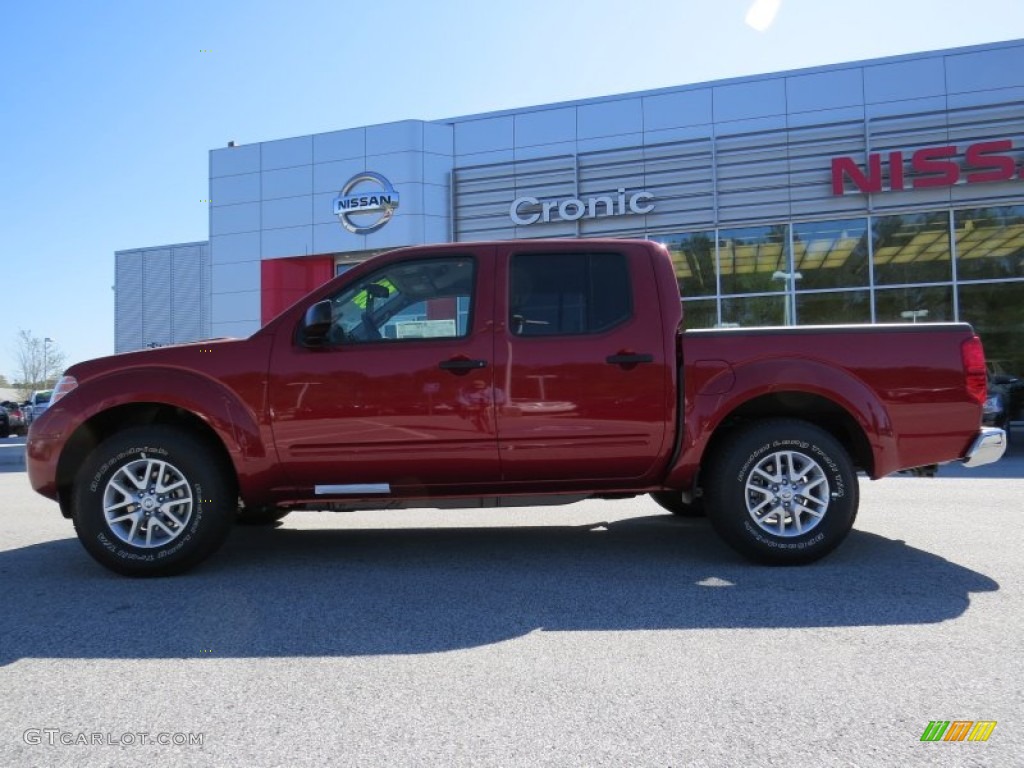 2014 Frontier SV Crew Cab - Lava Red / Steel photo #2