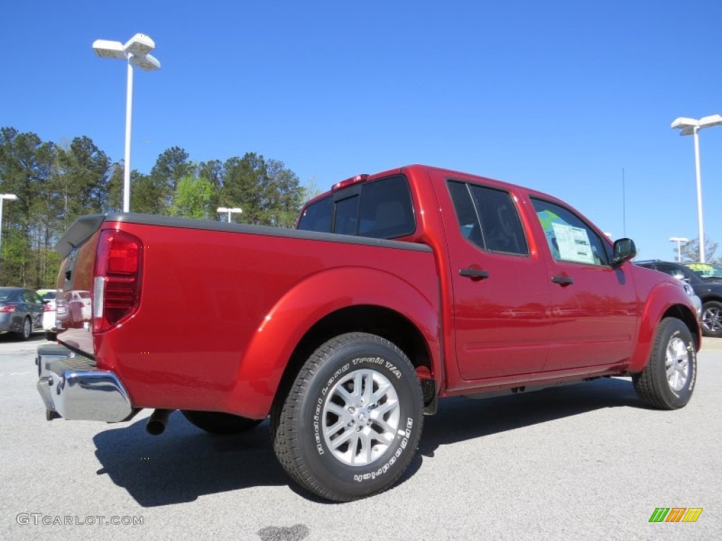 2014 Frontier SV Crew Cab - Lava Red / Steel photo #4