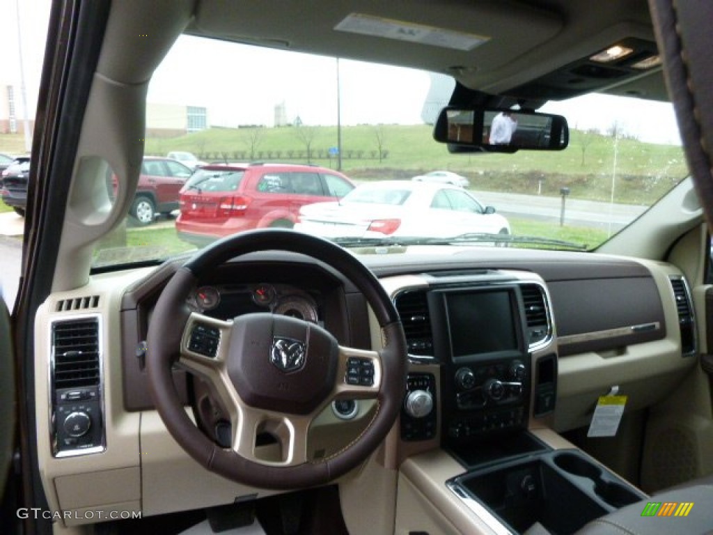 2014 1500 Laramie Longhorn Crew Cab 4x4 - Western Brown / Longhorn Canyon Brown/Light Frost photo #12