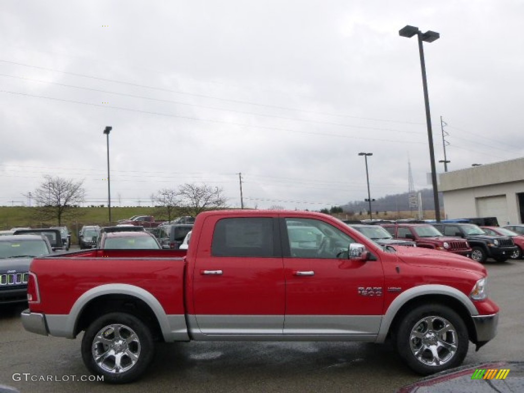 2014 1500 Laramie Crew Cab 4x4 - Flame Red / Black photo #5