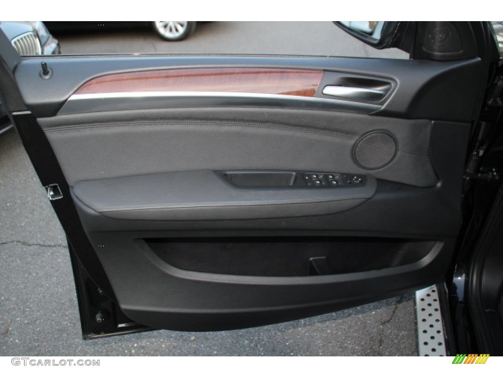 2014 BMW X6 xDrive50i Black Door Panel Photo #92436124
