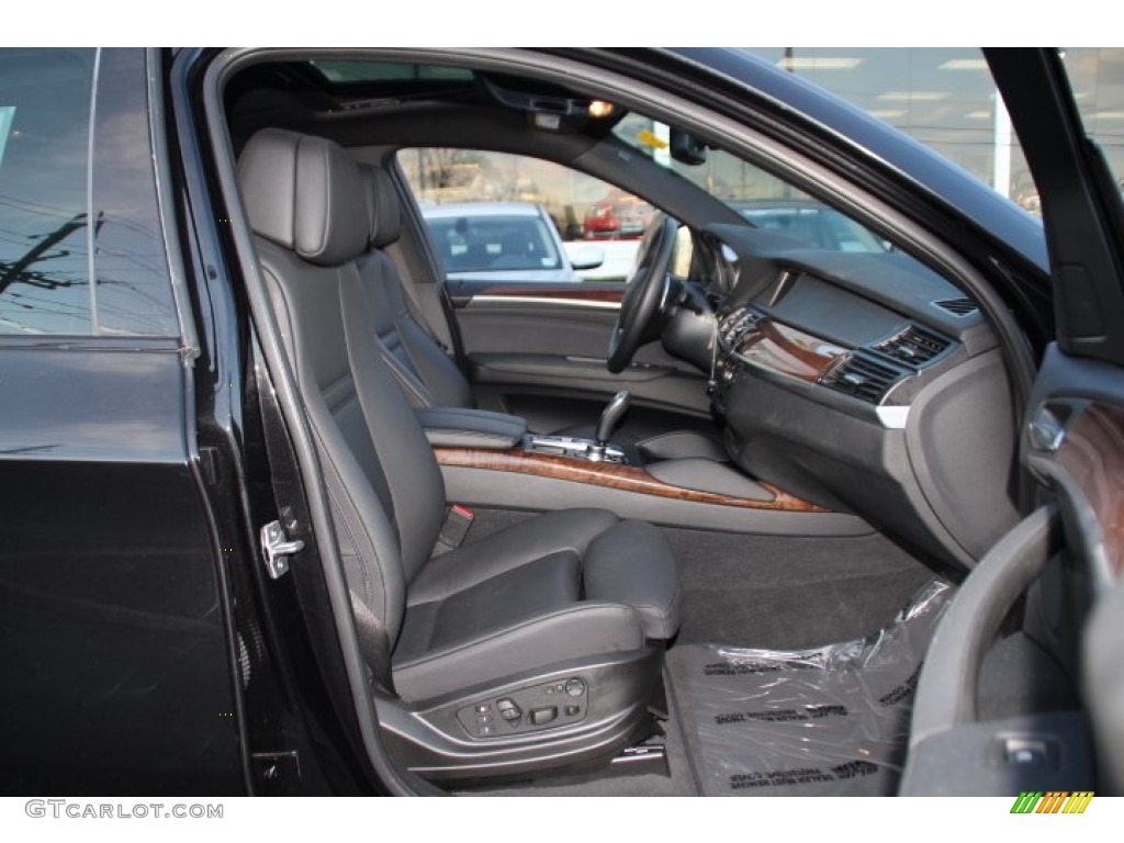 Black Interior 2014 BMW X6 xDrive50i Photo #92436503