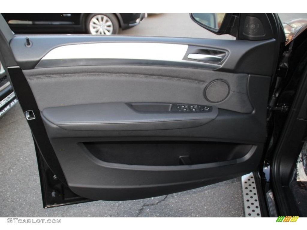 2014 BMW X6 xDrive50i Black Door Panel Photo #92436838