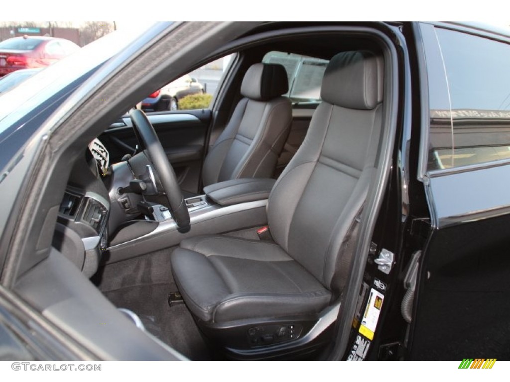 Black Interior 2014 BMW X6 xDrive50i Photo #92436904