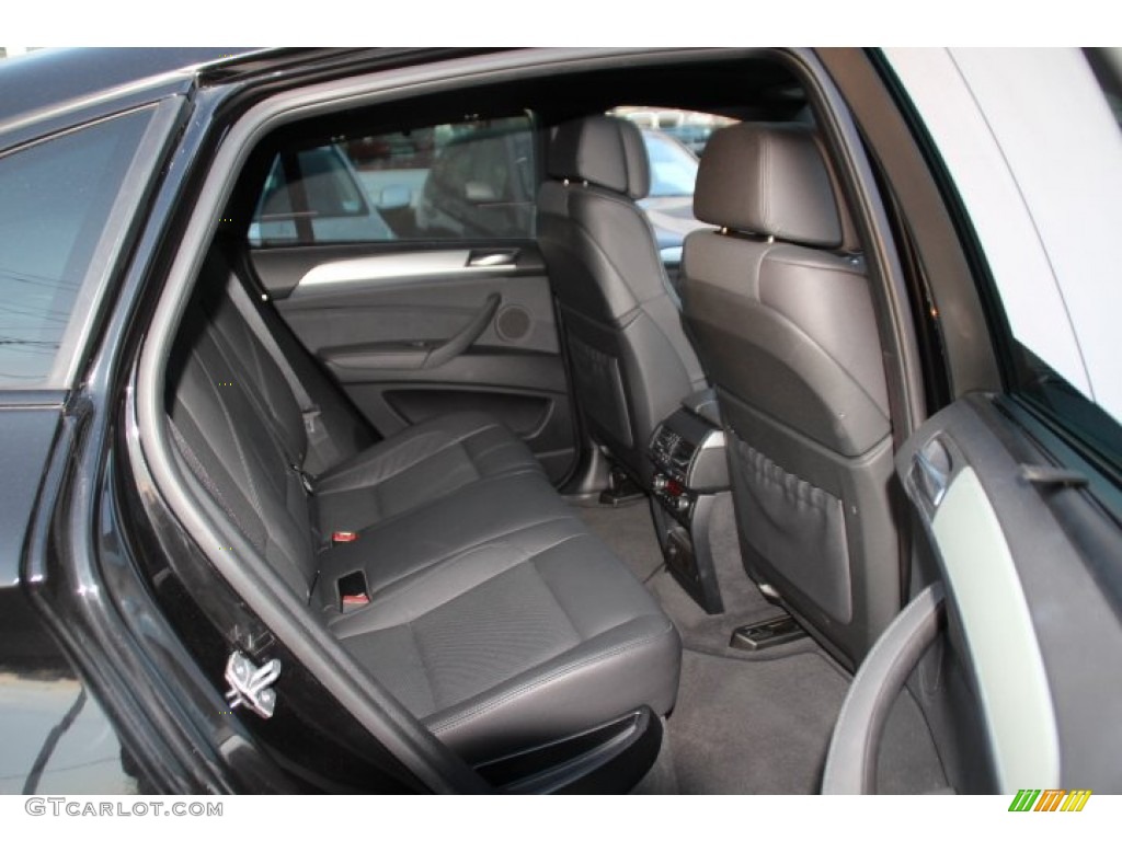 Black Interior 2014 BMW X6 xDrive50i Photo #92437153