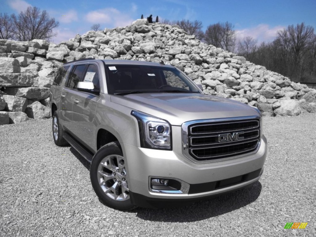 2015 Yukon XL SLE 4WD - Champagne Silver Metallic / Cocoa/Dune photo #1