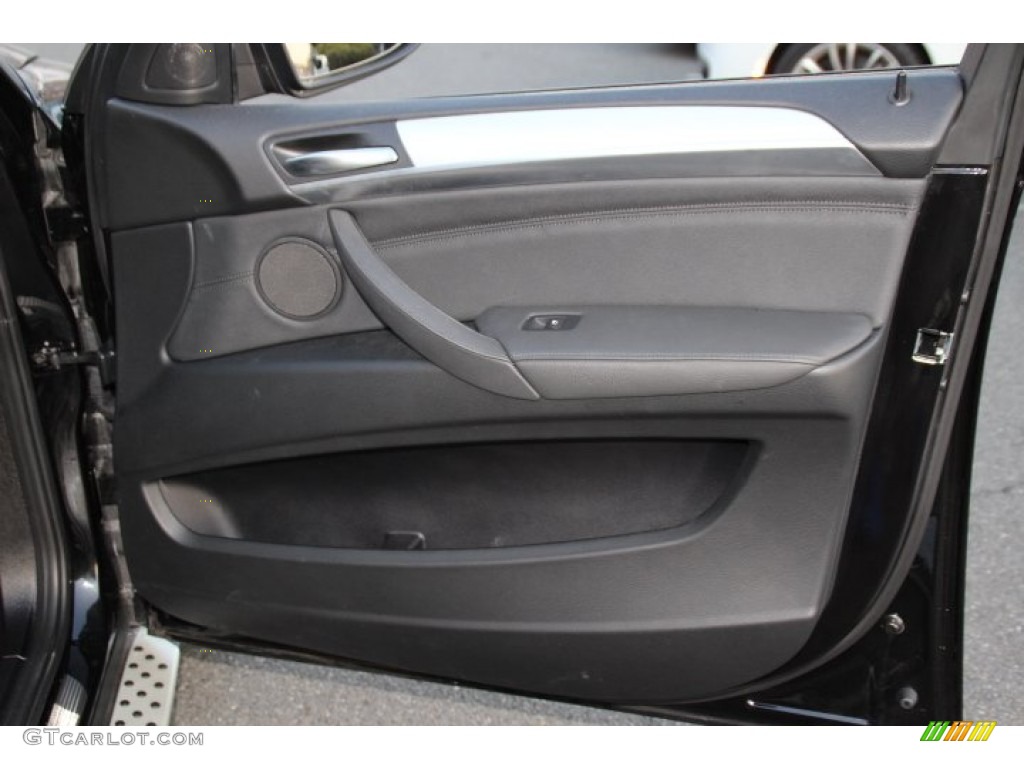 2014 BMW X6 xDrive50i Black Door Panel Photo #92437177