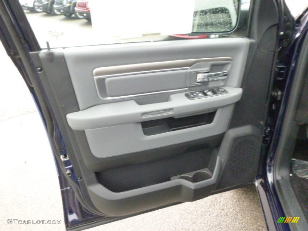 2014 1500 Big Horn Crew Cab 4x4 - True Blue Pearl Coat / Black/Diesel Gray photo #11