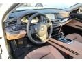 Saddle/Black 2013 BMW 7 Series 740Li xDrive Sedan Interior Color