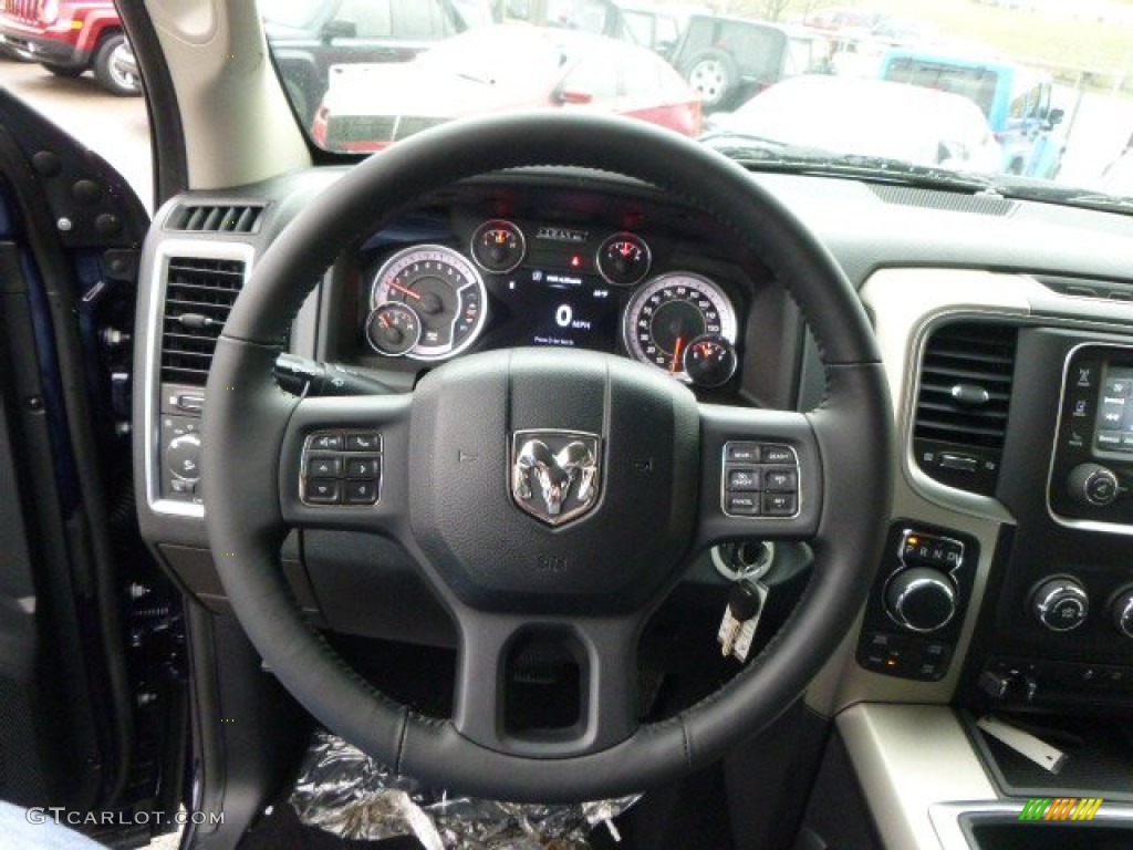 2014 1500 Big Horn Crew Cab 4x4 - True Blue Pearl Coat / Black/Diesel Gray photo #19