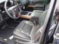 Jet Black 2015 Chevrolet Silverado 3500HD LTZ Crew Cab Dual Rear Wheel Interior Color