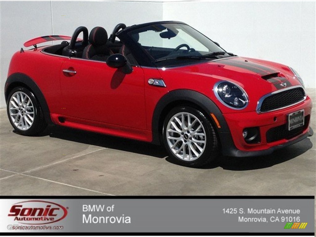 2014 Cooper S Roadster - Chili Red / Championship Lounge Leather/Red Piping photo #1