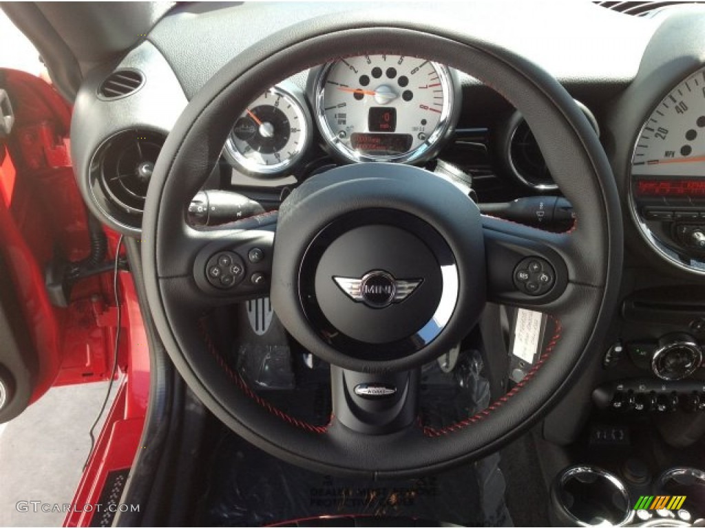 2014 Cooper S Roadster - Chili Red / Championship Lounge Leather/Red Piping photo #9