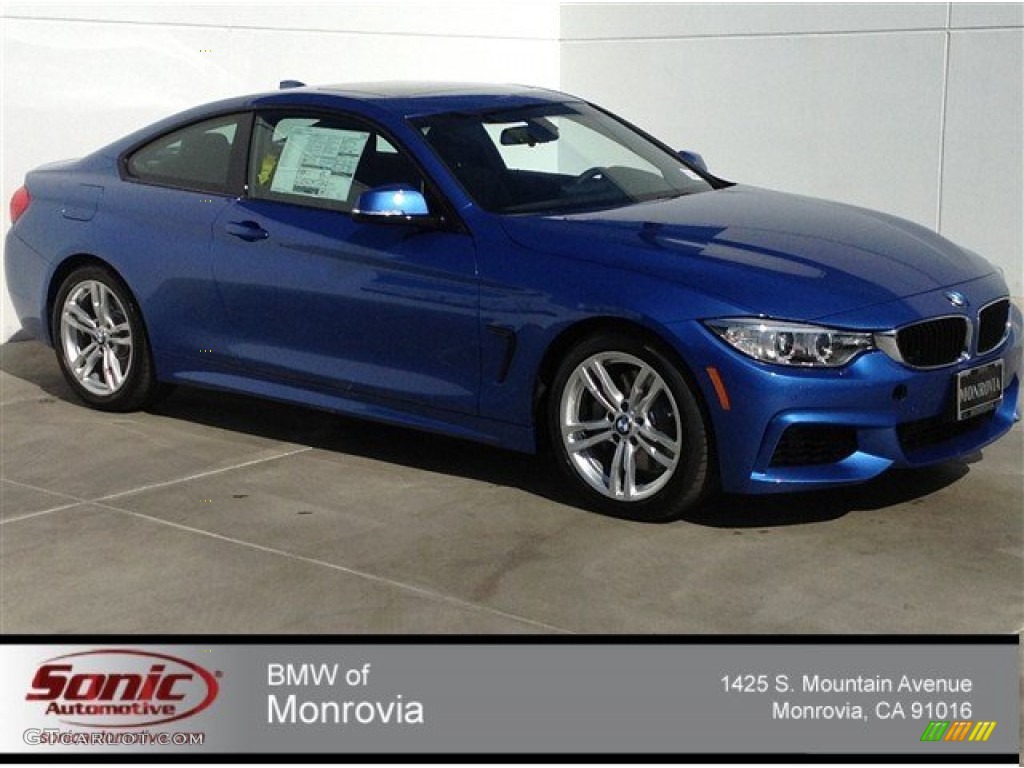 2014 4 Series 435i Coupe - Estoril Blue / Black photo #1