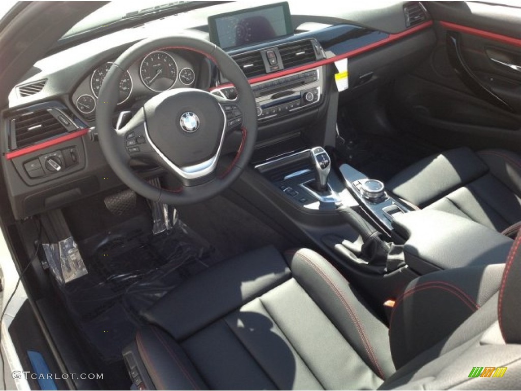 Black Interior 2014 BMW 4 Series 428i Convertible Photo #92440961