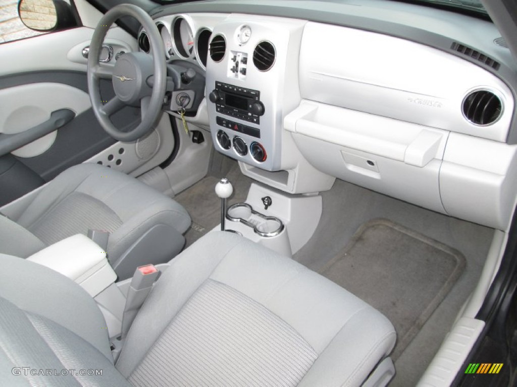 2007 Chrysler PT Cruiser Convertible Pastel Slate Gray Dashboard Photo #92443765
