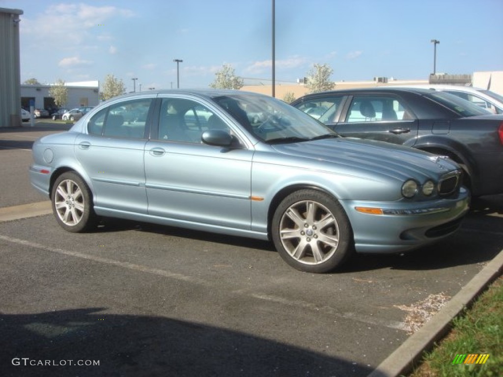 2003 X-Type 3.0 - Adriatic Blue Metallic / Dove photo #2