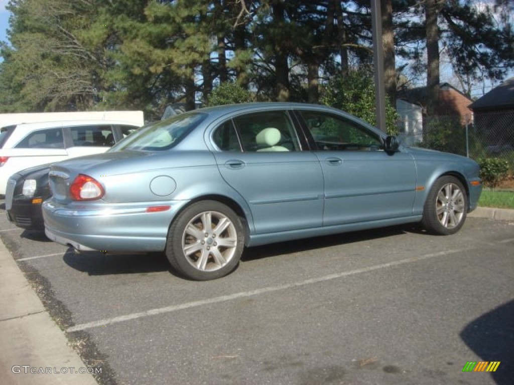 2003 X-Type 3.0 - Adriatic Blue Metallic / Dove photo #3