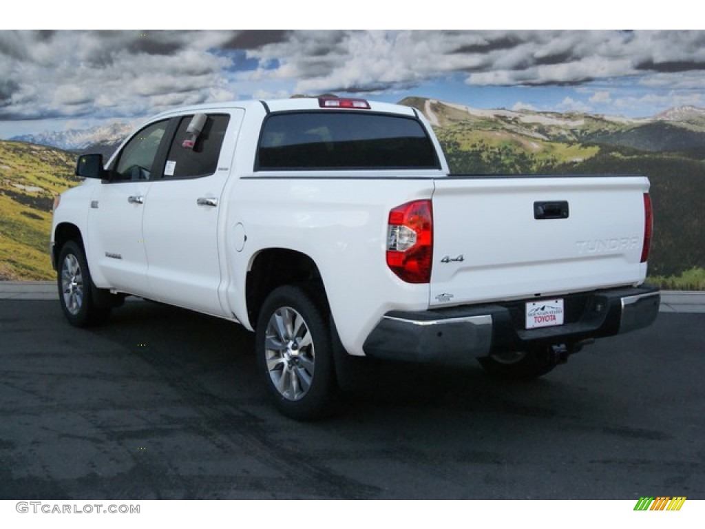 2014 Tundra Limited Crewmax 4x4 - Super White / Black photo #3