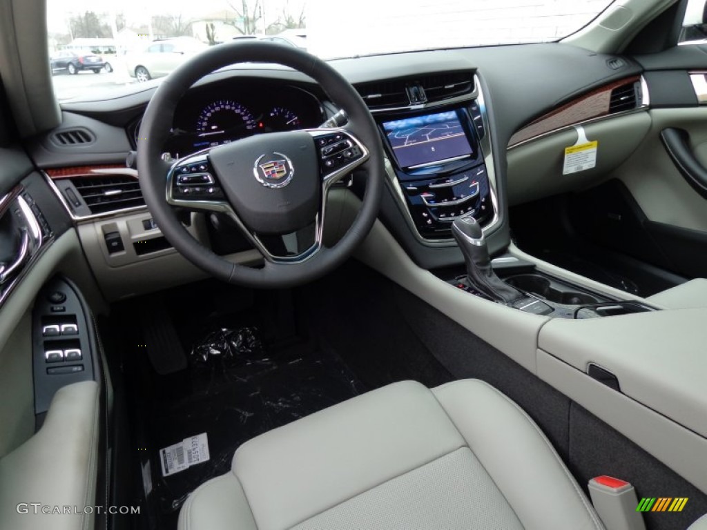 Light Platinum/Jet Black Interior 2014 Cadillac CTS Luxury Sedan AWD Photo #92446585
